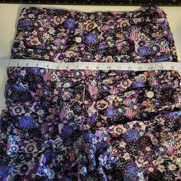 Isabel Marant Milendi Ruched Ruffled Silk-Blend, Women Mini Skirt, Size 6,Violet - Picture 12 of 16